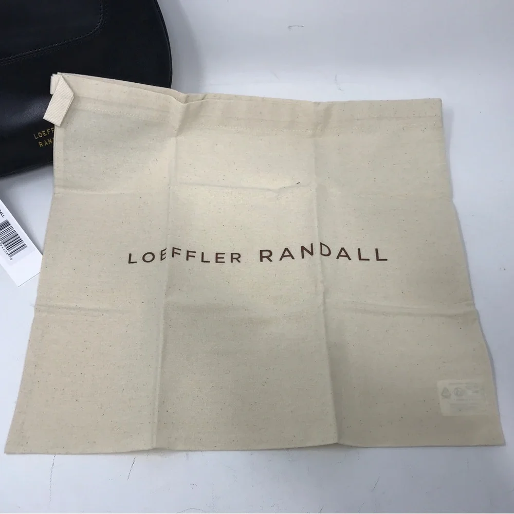 Loeffler Randall Greta Leather Shoulder Bag, Size M - Black/Gold Women's - Picture 16 of 16